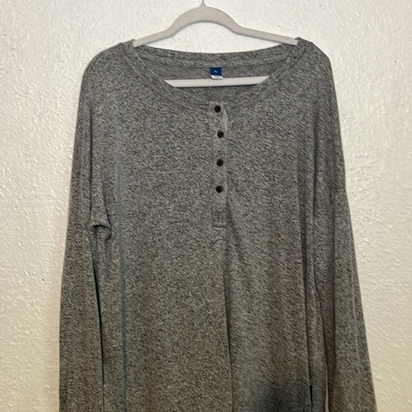 Old Navy heather grey plush tunic size XL - Picture 2 of 8